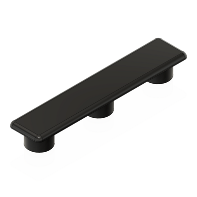 60-100-1 MODULAR SOLUTIONS POLYAMIDE PART END CAP 90MM X 18.5MM BLACK